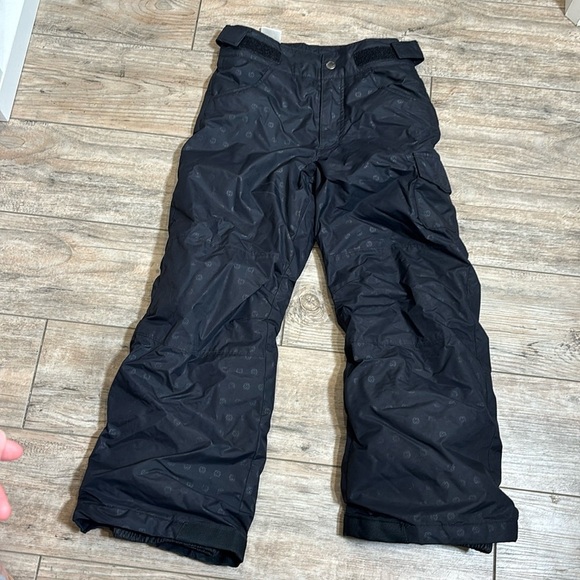 Columbia Black Snow Pants Kids Waterproof Size Small 7/8 - Picture 1 of 9